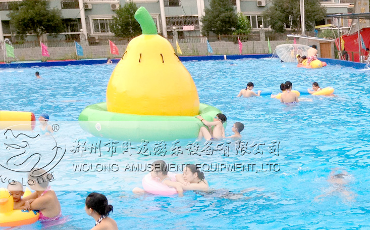 梨陀螺水上趣味休閑漂浮物水樂園水池游樂設(shè)施
